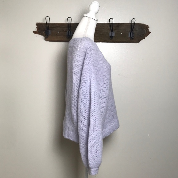 Free People Sweater Alpaca Oversized Open Weave - Picture 2 of 8